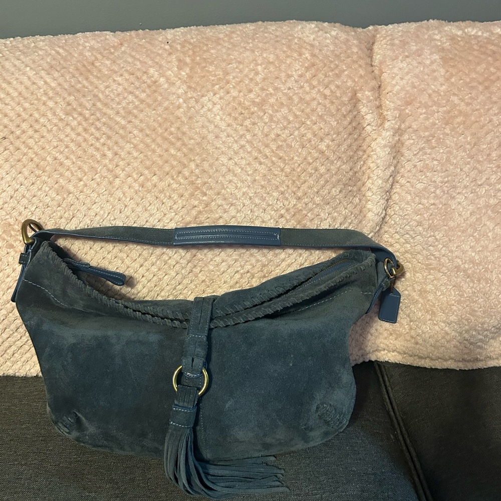Coach 4277 blue hobo bag